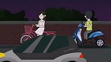 猪屁登：夜晚女生出行，后面一直跟着个人，是谁在开车呢