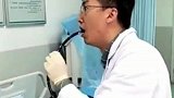 是个狠人，自己给自己做胃镜