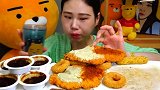 韩国弗朗西斯卡煎饼鱿鱼圈，奶酪棒！