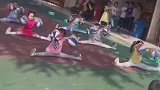 幼儿园萌娃魔性排练打篮球操