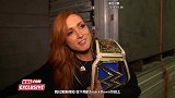 WWE-18年-超级对抗大赛：贝基·林奇赛后采访自信随时都可以再次击败夏洛特-花絮
