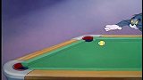 猫和老鼠：汤姆发现杰瑞睡觉，有了个坏想法，对着它打桌球！