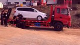 东风挖机平板拖车
