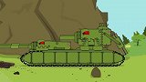 坦克世界动画：kv11反击,好厉害的样子