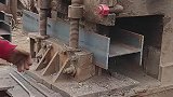 切工钢的机器，这操作中午干