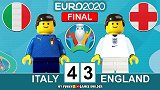 乐高模拟意大利1-1英格兰 点球大战英格兰连丢3球意大利夺冠