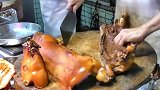 香港美食：香港最地道的港式烧腊，师傅切肉的技术太牛了