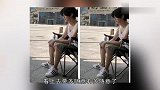 鹿晗小区乘凉被抓拍，纯素颜无发型，看清正脸后，颜霸当之无愧！