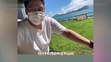 霍启刚晒三代同堂兜风照，郭晶晶带队一马当先，霍震霆垫后保护