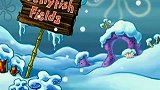 海绵宝宝：海底世界下雪了，宝宝很高兴，很多人在堆雪人
