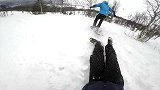 极限GoPro-16年-Gopro第1视角 双人滑雪后空翻-新闻