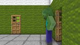 我的世界MC动画：僵尸的生活，小僵尸命苦