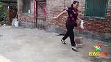 短剧：欢欢和伙伴一起给小兔子搭窝，用鲜花点缀的兔子窝，真好看