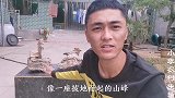 小伙在大山捡的奇石，用高压水枪暴力清洗，结果瞬间眼前一亮
