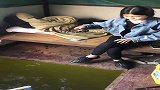 床上钓鱼，你见过这种钓法吗