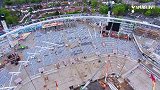 英超-1718赛季-热刺新球场即将竣工！无人机俯拍尽显宏伟大气