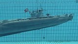 打造U型潜艇模型，外观逼真，上浮下沉转弯很灵活