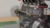 微型透明四缸直列发动机点火成功
