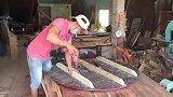 家具厂木工师傅教大家小圆桌加固技术，这么安装木头才稳