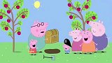 小猪佩奇：猪爸爸把宝藏挖了出来，里面藏的是巧克力金币