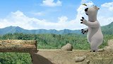 贝肯熊：倒霉熊过独木桥，好惊险