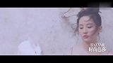 刘亦菲樱花造型仙气飘飘，与小白兔合拍俏皮可爱！