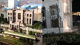 南通1.3亿豪宅拆除现场曝光 挖掘机连夜作业 豪宅只剩主体框