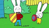 超人兔：西蒙用袜子和扫把做了一匹马，他要做骑士