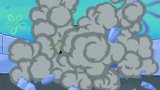 海绵宝宝：泡芙阿姨开车大卡车撞宝宝，结果又被砸在石头地底下