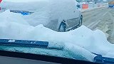 北方冬天的老司机开车，简直就是路上行走的雪糕