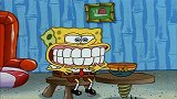 海绵宝宝：海绵宝宝也太憨了吧，给自己装上假牙，场面很滑稽