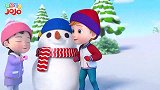 超级宝贝：冬天虽然很冷，堆雪人乐趣多，这点冷又算什么