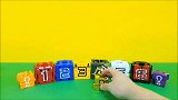 彩色字母方块创意组合各种酷炫机器人