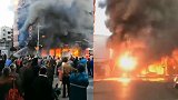安徽蚌埠铁道大酒店附近突发大火 现场发生多次爆鸣