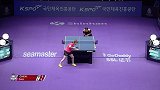 韩国乒乓球公开赛决赛 朱雨玲4-1陈梦