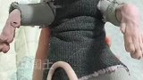 猫咪第一次穿衣服，没想到猫咪穿上不会动了，这是被封印住了吗