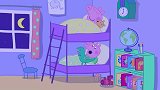 小猪佩奇：乔治不睡觉，在屋里吵闹，佩奇给他讲故事