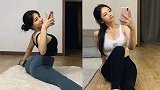 宅家健身丨瑜伽达人拉伸显曼妙身材 柔软无骨秀高难度动作