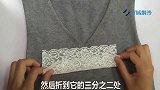 V领毛衣领子太低不方便，一招就搞定，操作简单漂亮又实用