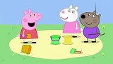 小猪佩奇：新建出的城堡很漂亮，佩奇很开心，小朋友们都很开心