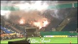 德甲-17年-德国杯再现球场暴力 烟花喷雾嗨翻天-专题