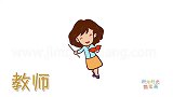 人物简笔画大全，画开心的老师在讲课简笔画