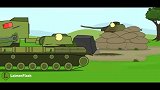 坦克世界动画：速度比拼，轮式真快，这又是开会吗