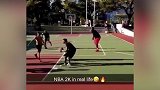 干净过人后胯下大风车扣篮 这种操作我只在游戏中见过
