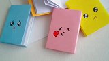 手工折纸迷你小本子，要是作业本就这么大该有多好