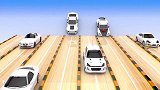 启蒙教育 3D动画超级跑车彩色水池里染色 学习颜色