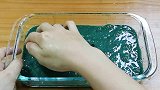DIY史莱姆：4个裱花袋泥制作起泡胶，3个颜色和一个蓝色海星