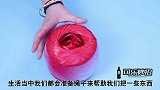 没有刀如何断绳子包装工人教我一招徒手断绳子，一滑就断！