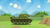 坦克世界动画：绽放光辉的杠三，一般坦克对付不了