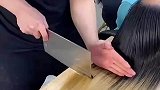 菜刀理发，真是长见识了